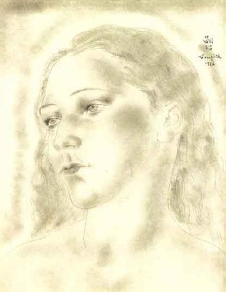 Portrait de jeune femme by Leonard Tsuguharu Foujita
