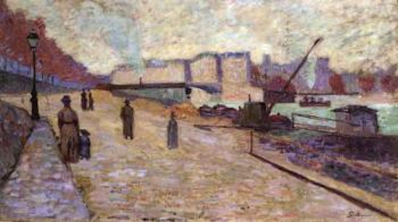 Quai de la Seine a Paris by Armand Guillaumin