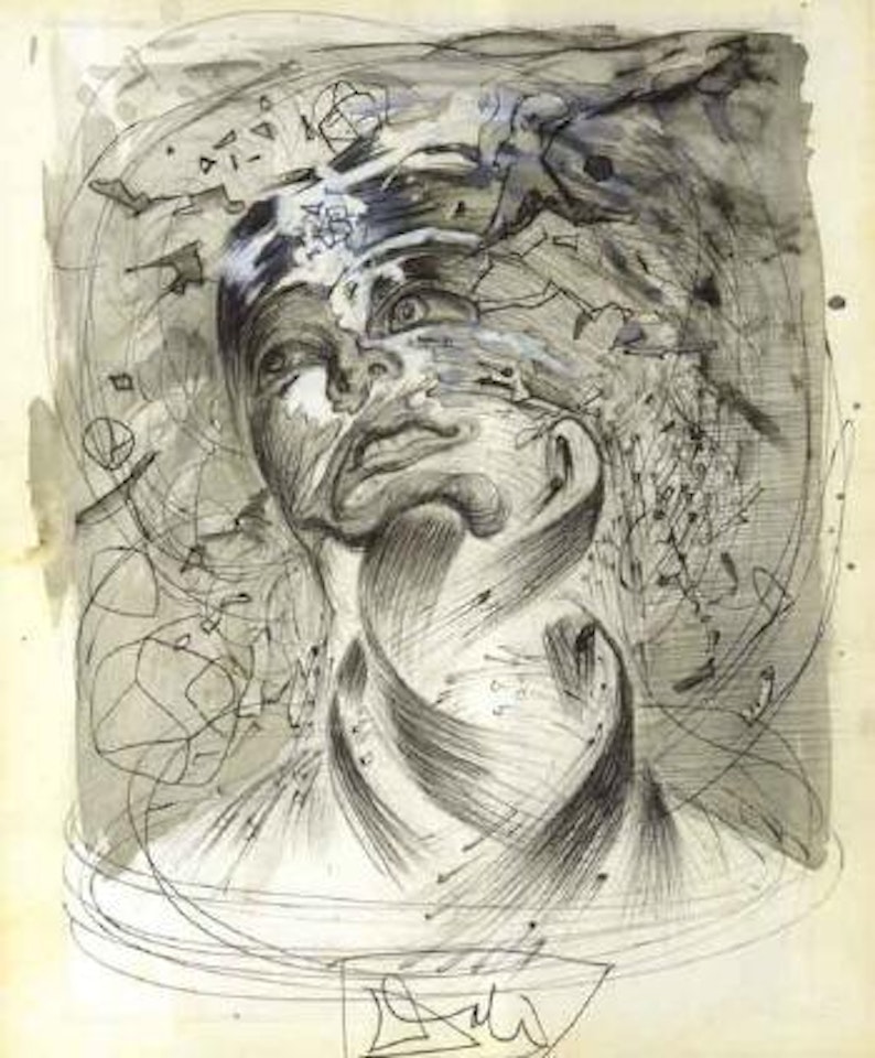 Tete explosive by Salvador Dali
