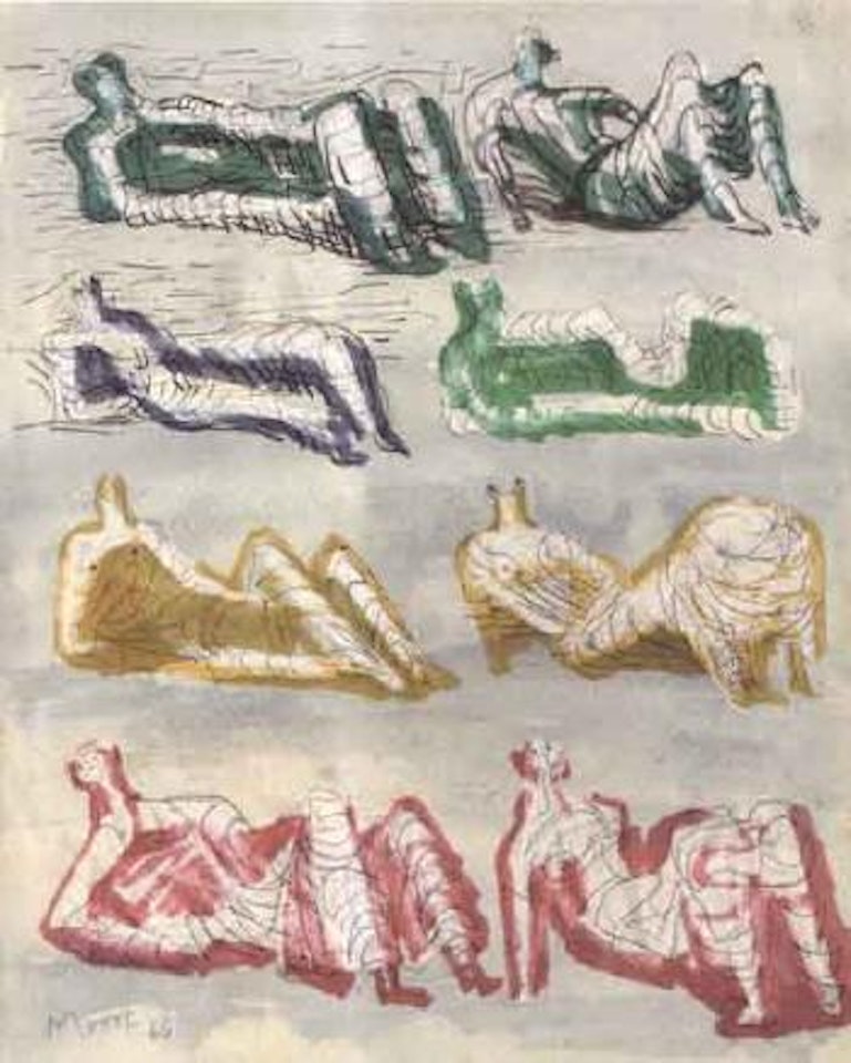 Reclining figures by Henry Moore