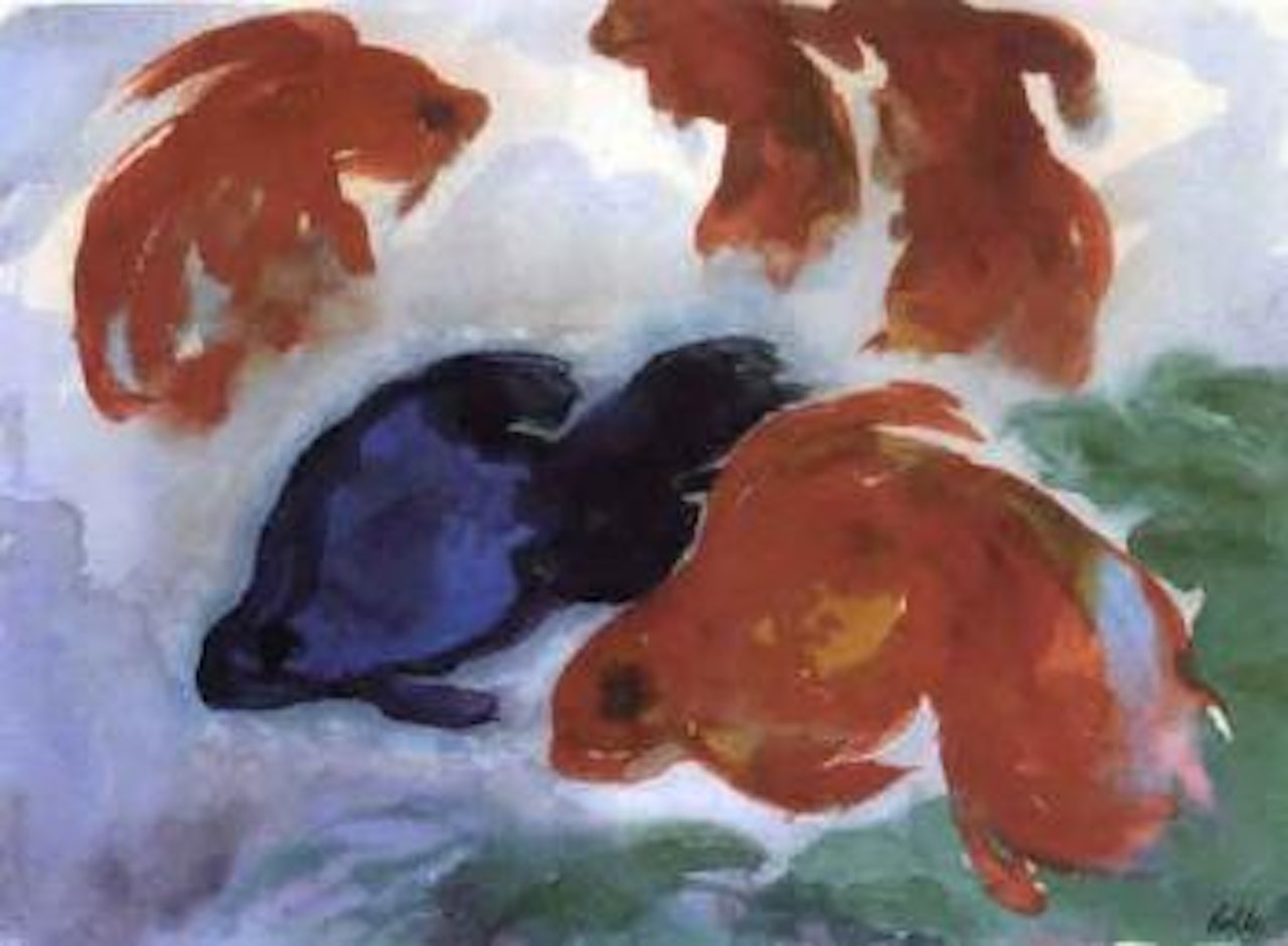 Exotic fish by Emil Nolde