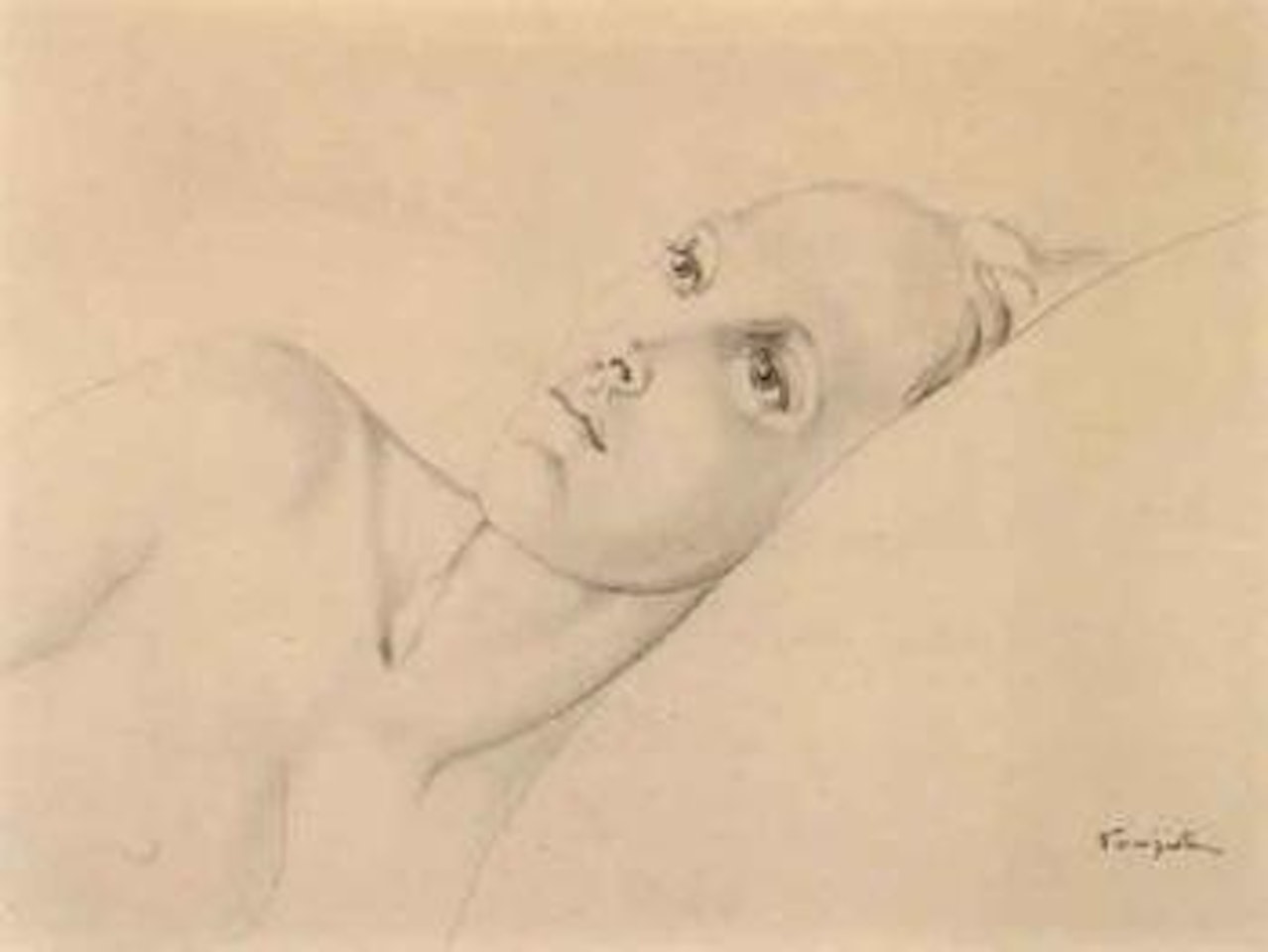 Buste de femme nue by Leonard Tsuguharu Foujita
