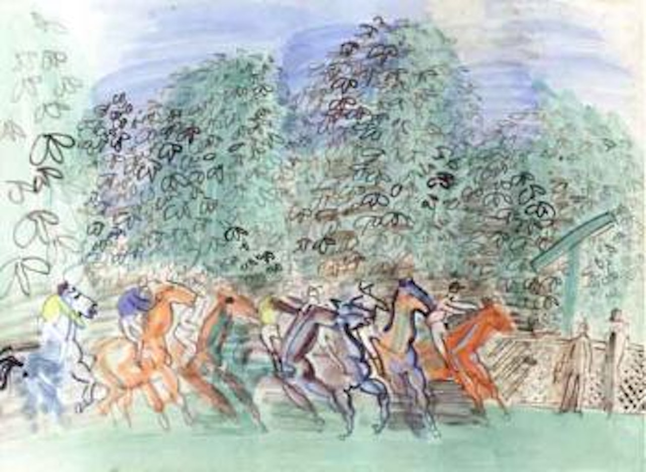Le depart by Raoul Dufy