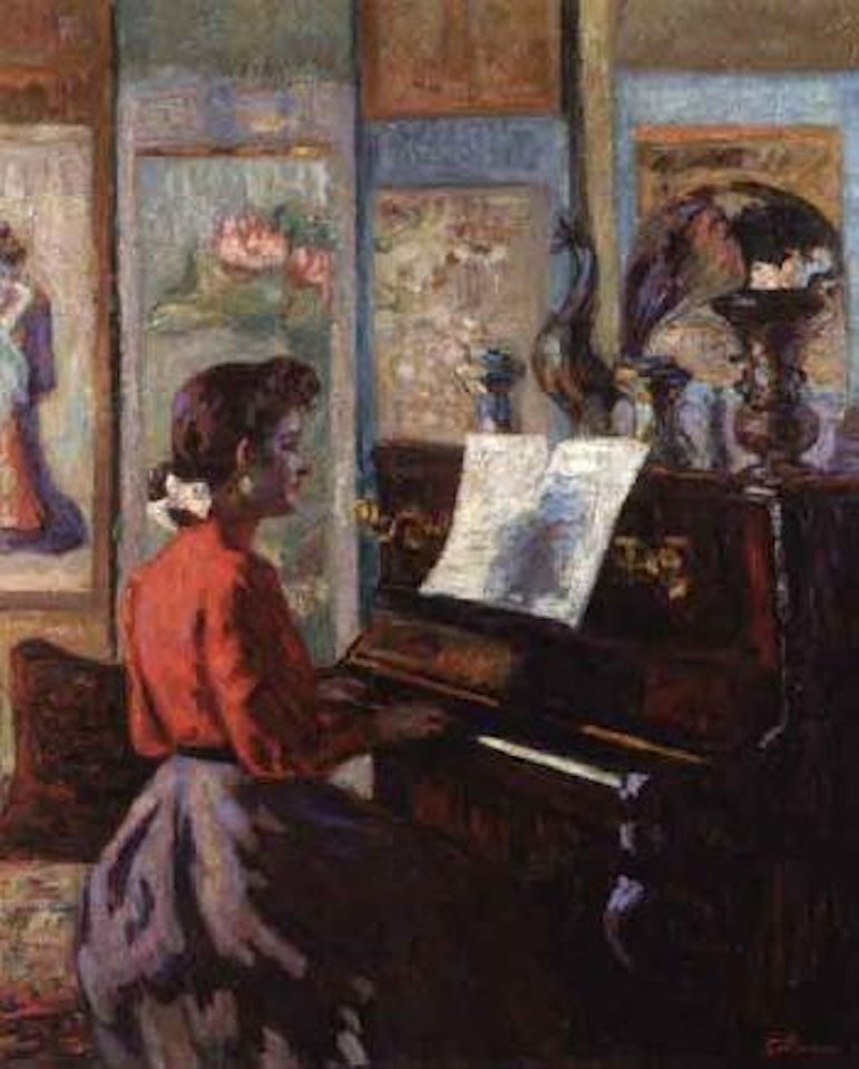 L'etude au piano by Armand Guillaumin