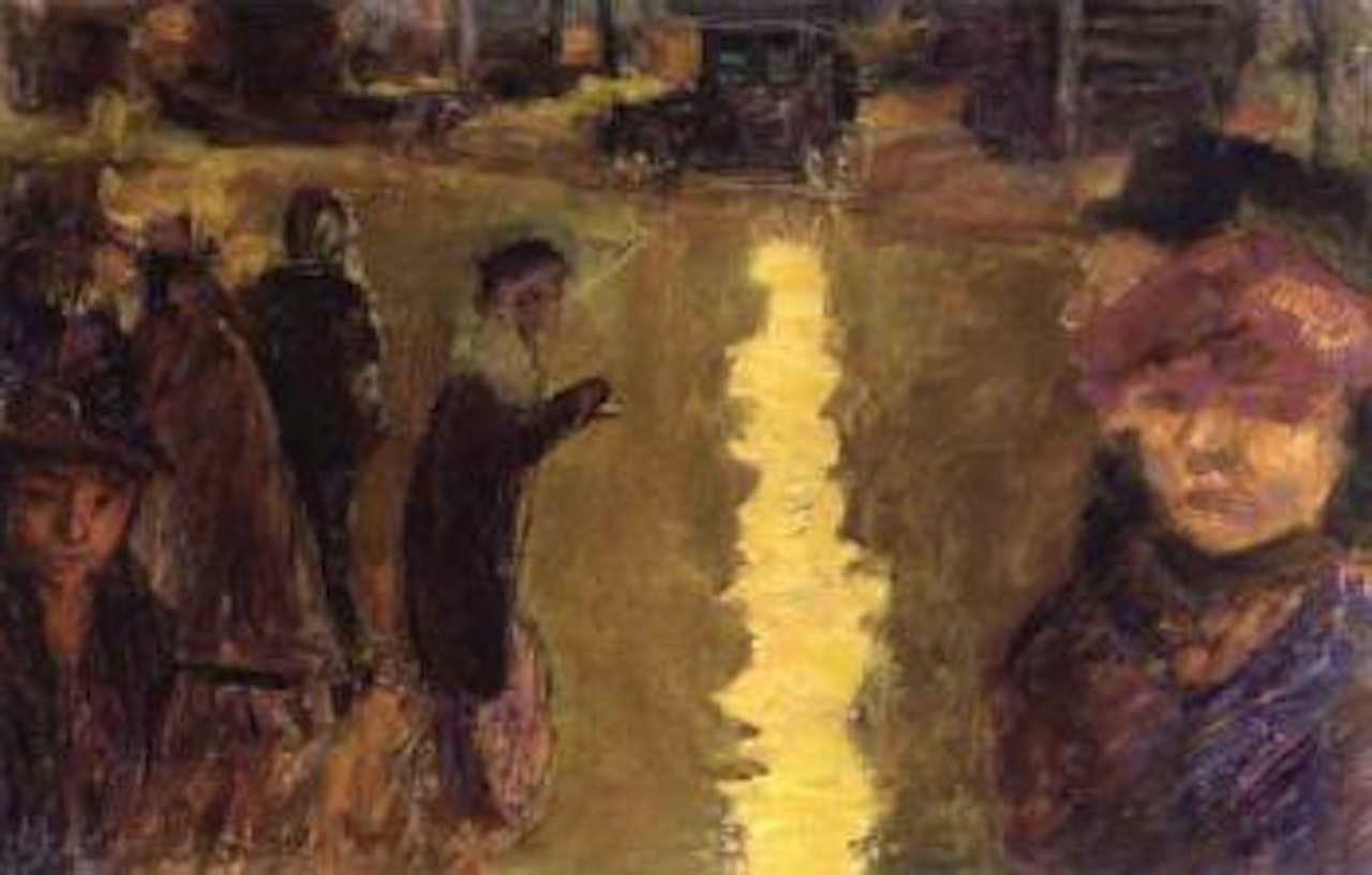 Scene de rue, Paris by Pierre Bonnard
