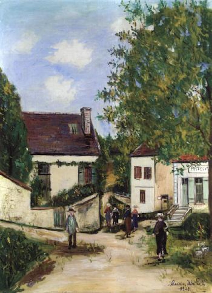 Le bureau de poste de Gargilesse by Maurice Utrillo