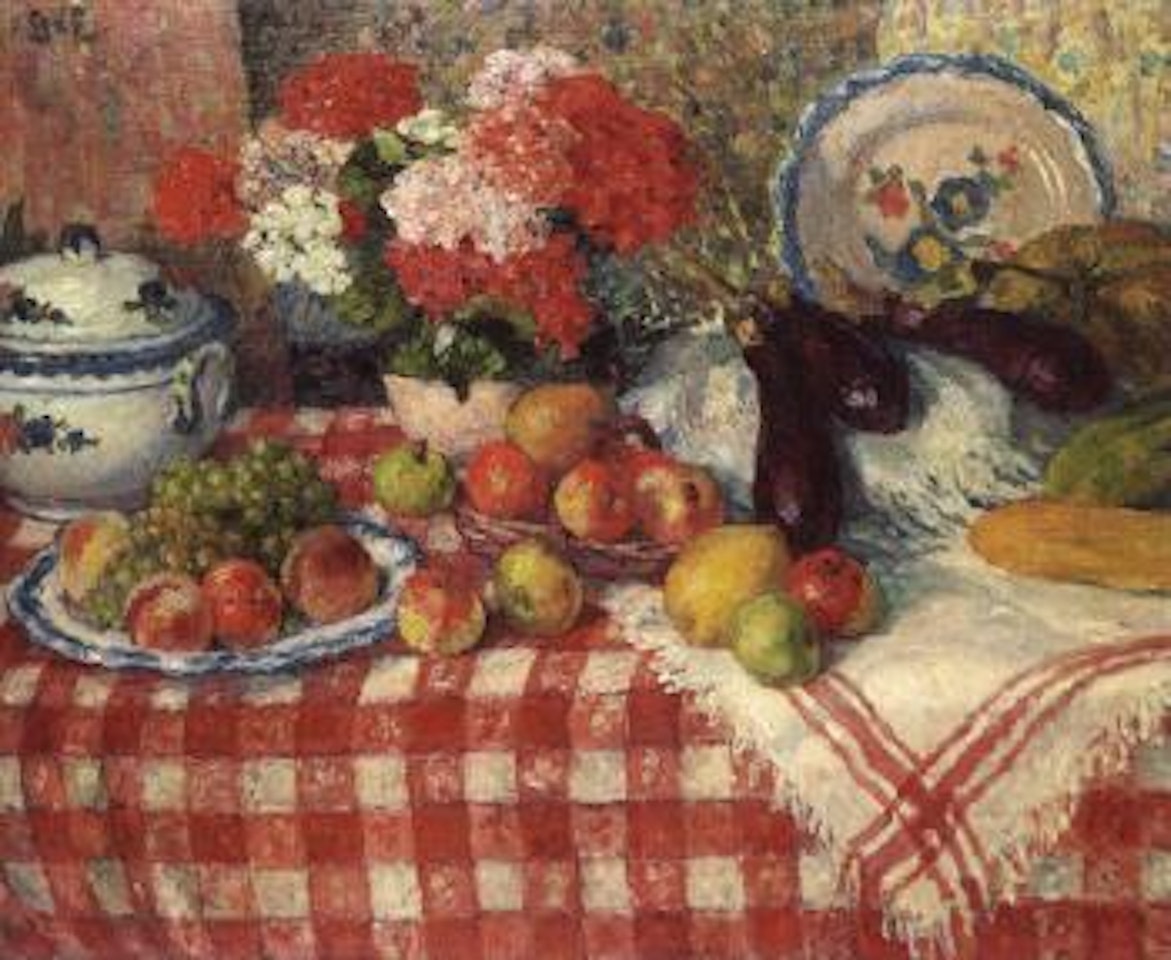 Nature morte aux fruits et aux fleurs by Georges d’Espagnat