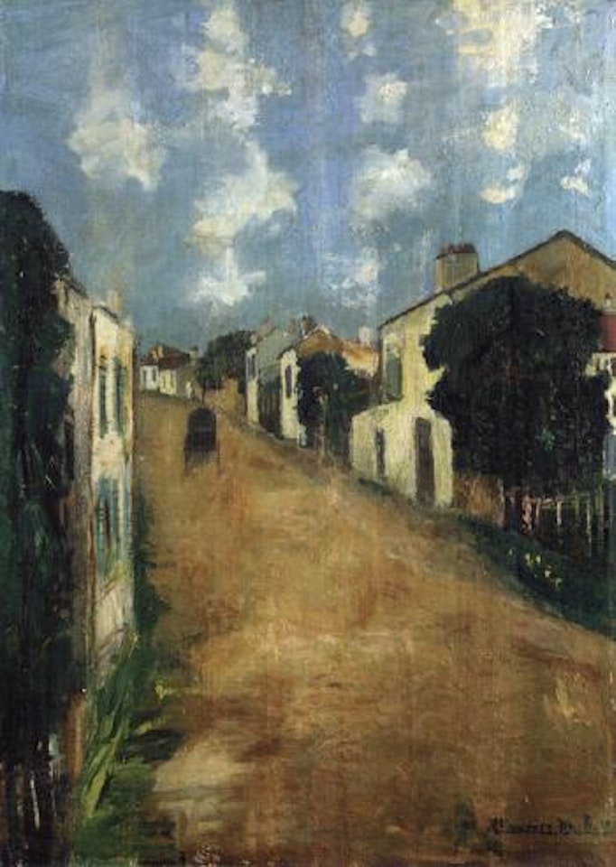 Route aux environs de Montmagny Val-d'Oise by Maurice Utrillo