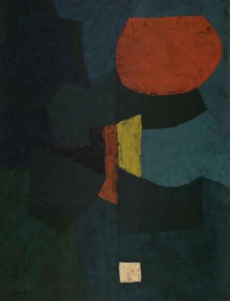 Vert au cercle rouge by Serge Poliakoff