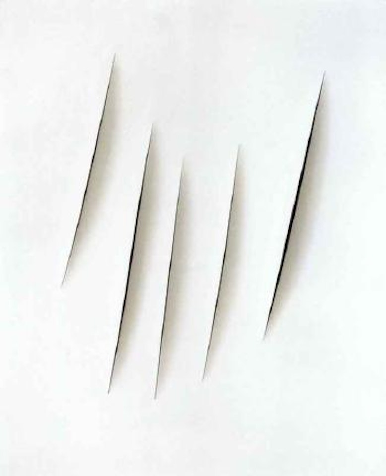 Concetto spaziale, attese by Lucio Fontana