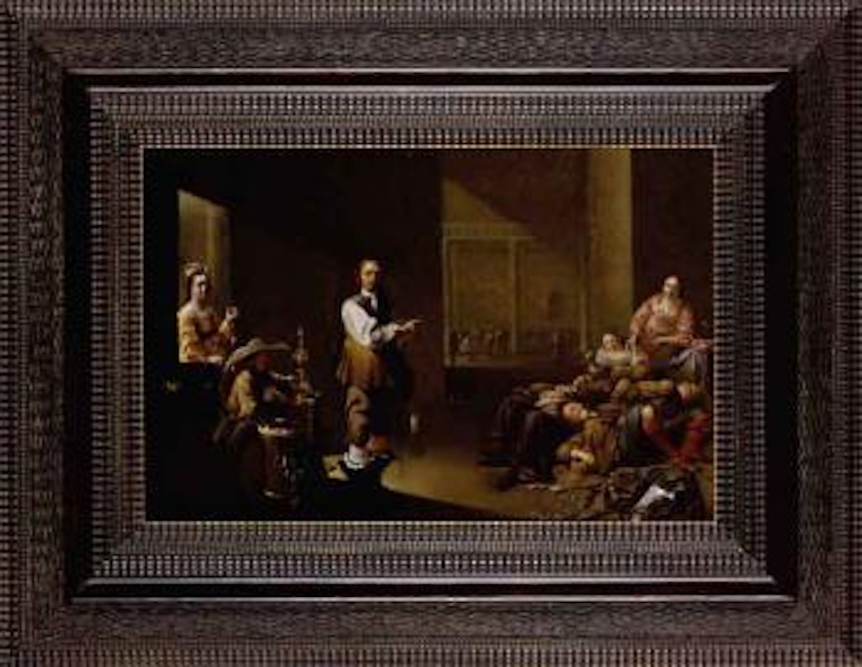 Guardroom interior with sleeping soldiers by Jacob Duck