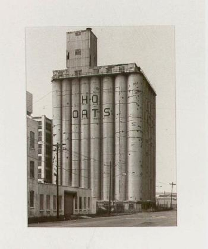 Grain elevators. Concrete columns. Vertical images by Bernd & Hilla Becher