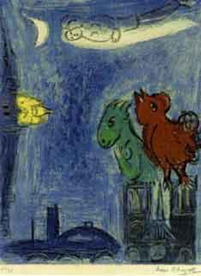 Les monstres de Notre Dame by Marc Chagall