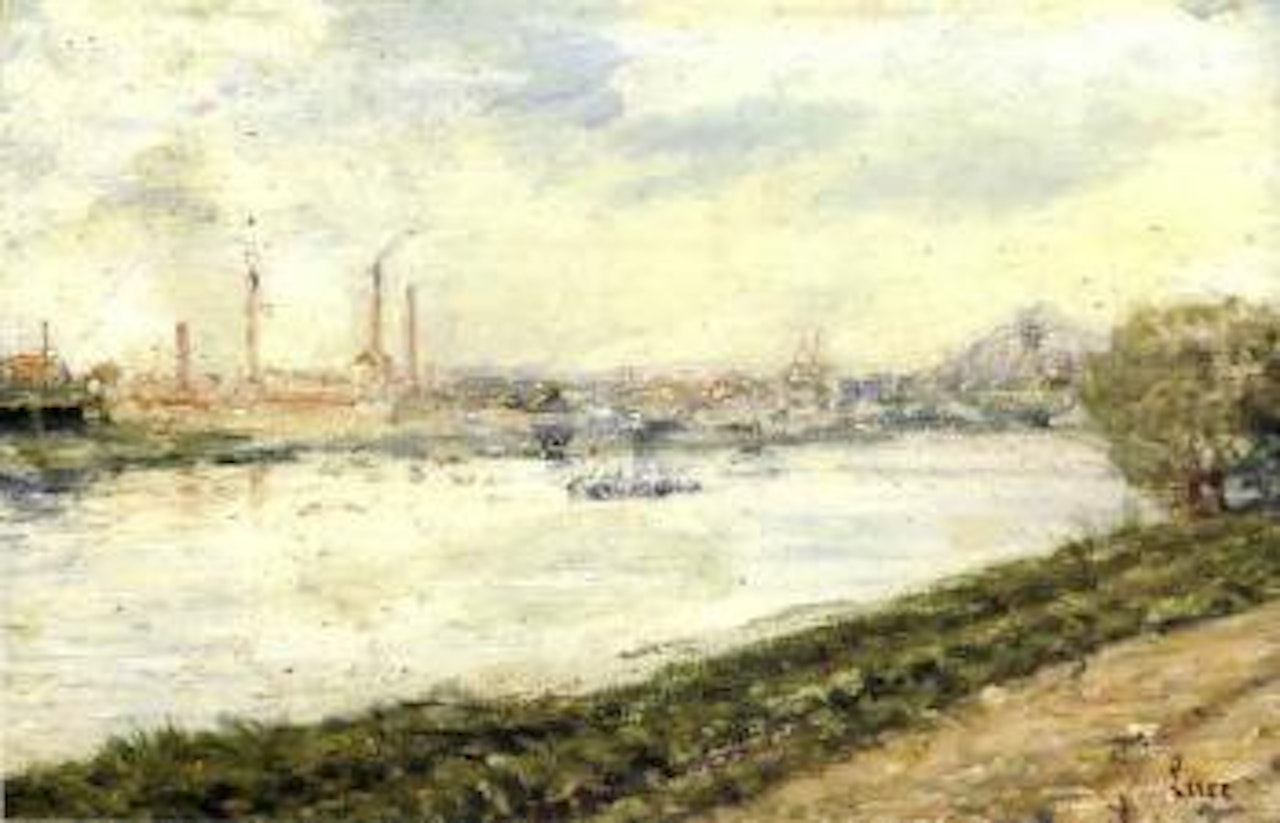 Bord de canal Francais by Maximilien Luce