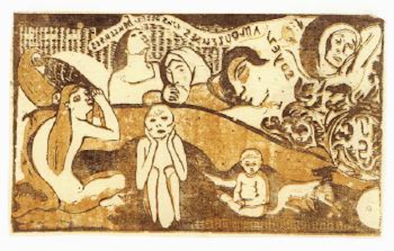 Soyez amoureuses, vous serez heureuses by After Paul Gauguin