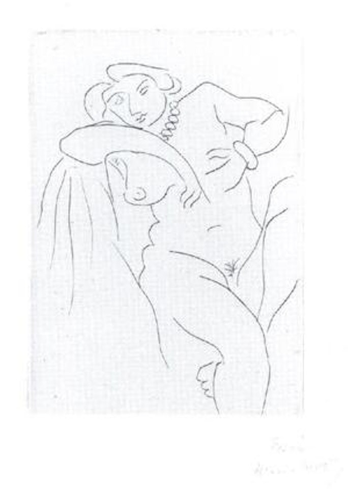 Nu assis au collier de perles by Henri Matisse