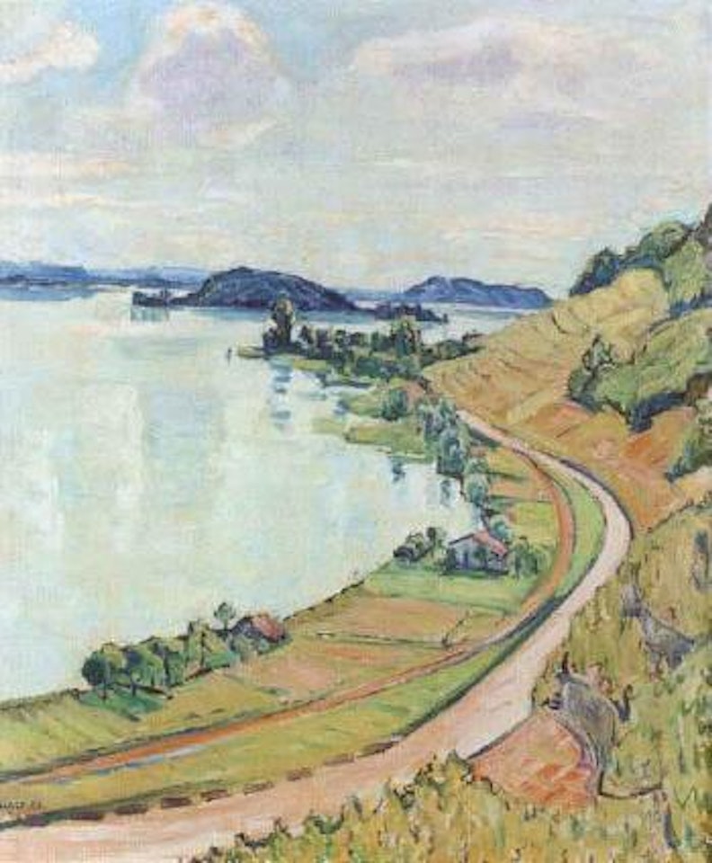 Landscape, near Tuscherz by Ernst Geiger