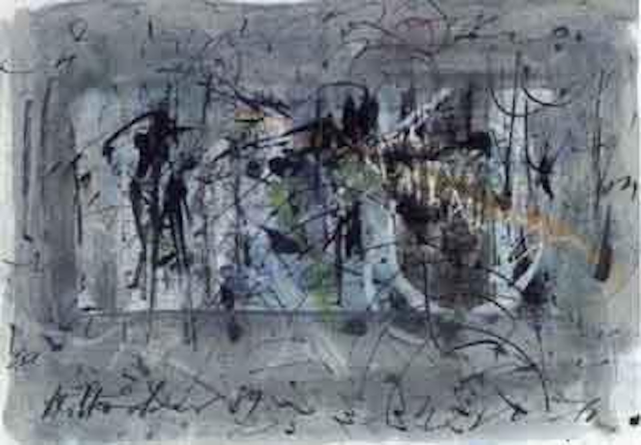 Untitled composition by Hans Staudacher