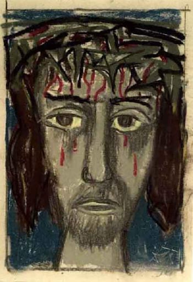 Christ wearing the crown of thorns by Otto Dix