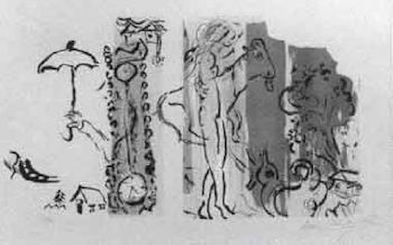 Paysage aux Isbas by Marc Chagall