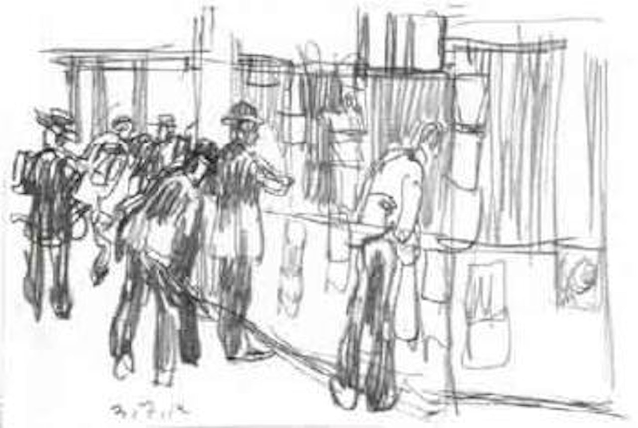 Street scene by George Grosz