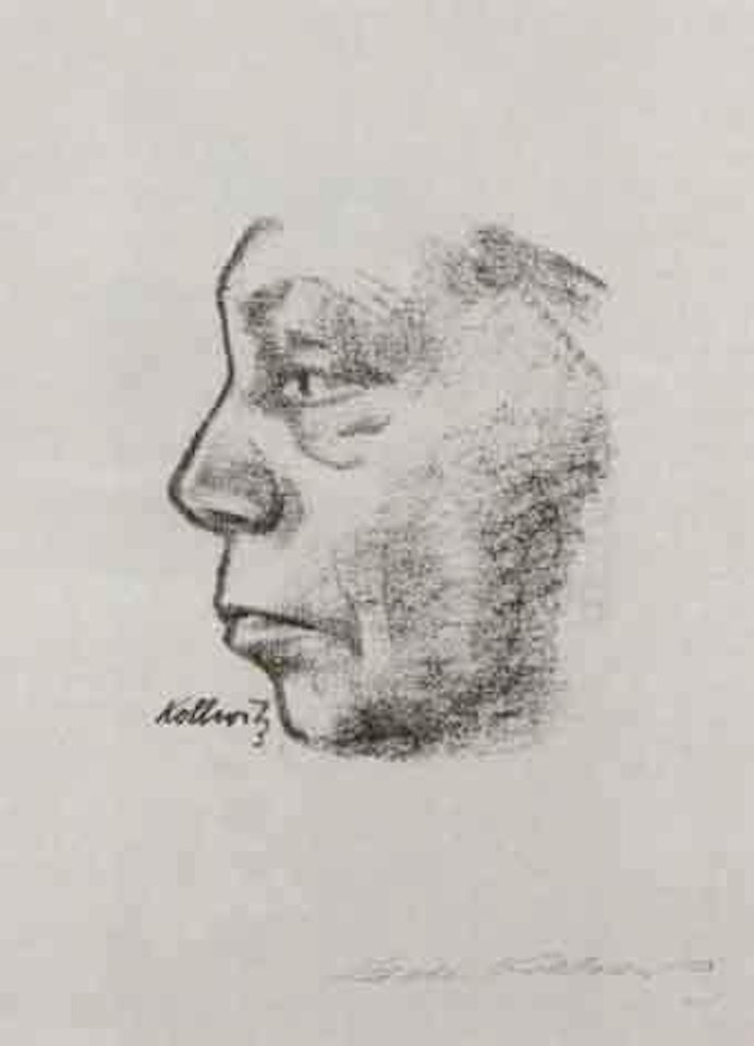 Self portrait by Kathe Kollwitz