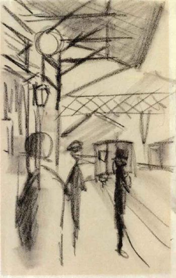 Scherzligen station by August Macke