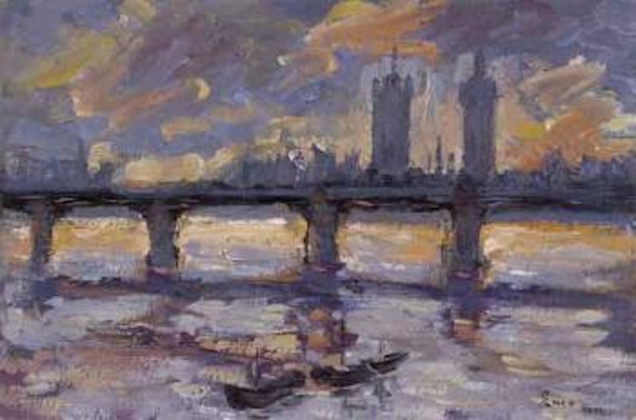 La Tamise a Londres by Maximilien Luce