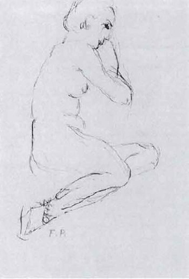 Seated female nude by Francis Picabia
