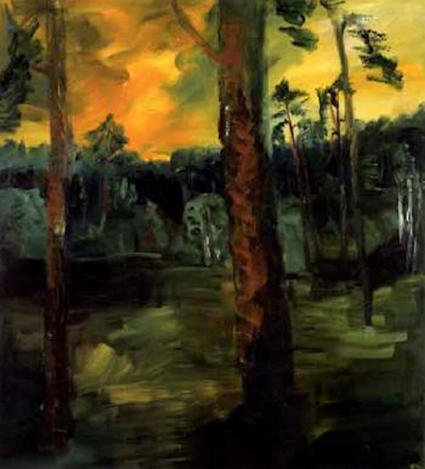 Teufelsee in evening by Rainer Fetting