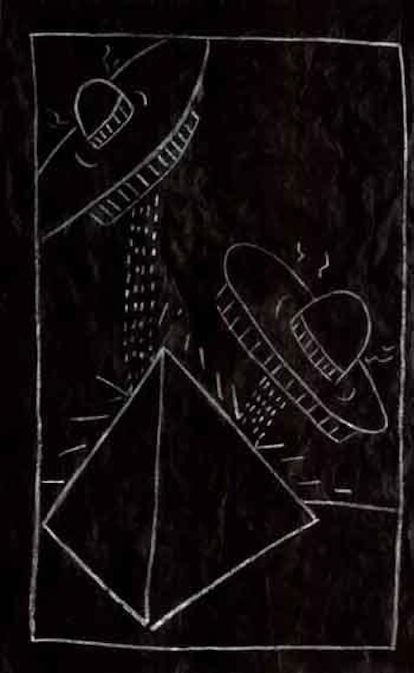 Subway drawing by Keith Haring