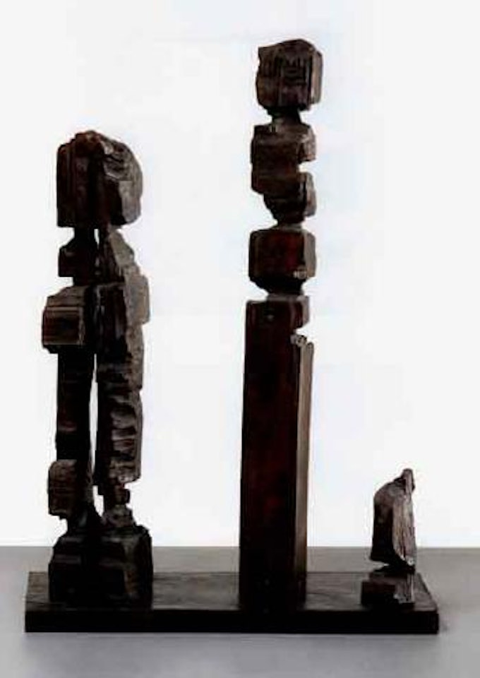 Three figures. First try by A.R. Penck