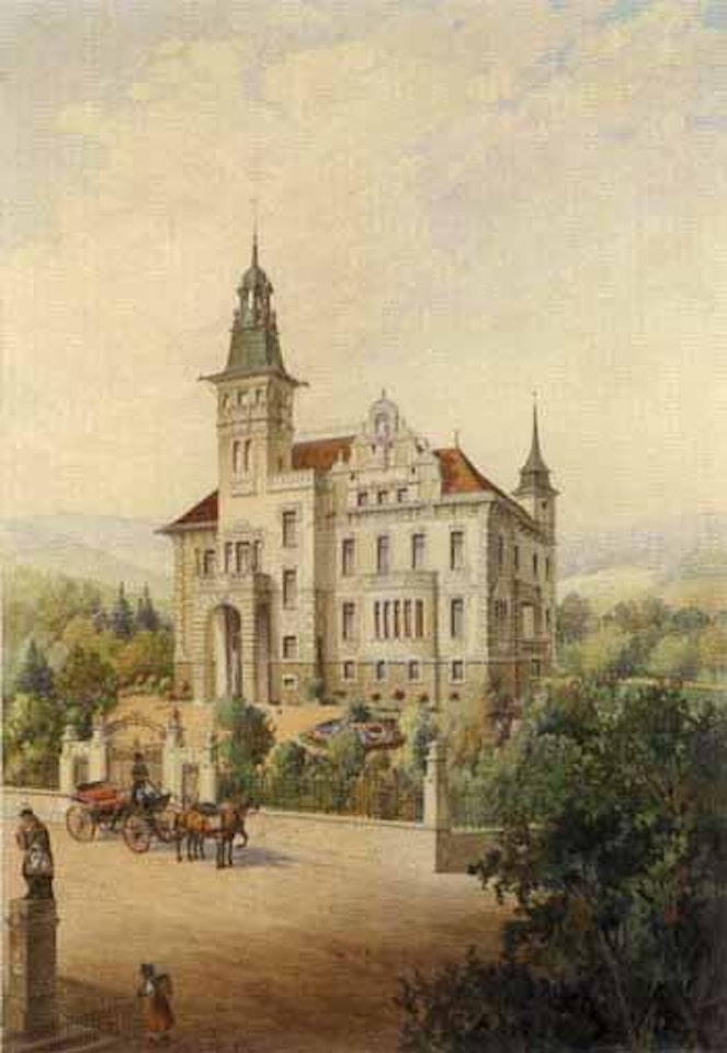 Historic villa in lower Swiss Alps by Rudolf von Alt