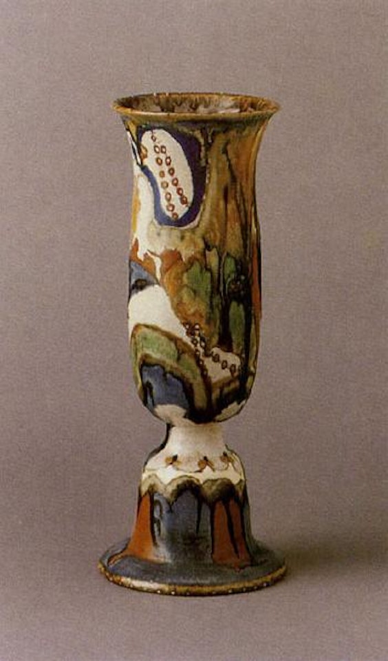 Fleurs des champs dans un vase au long col by Odilon Redon