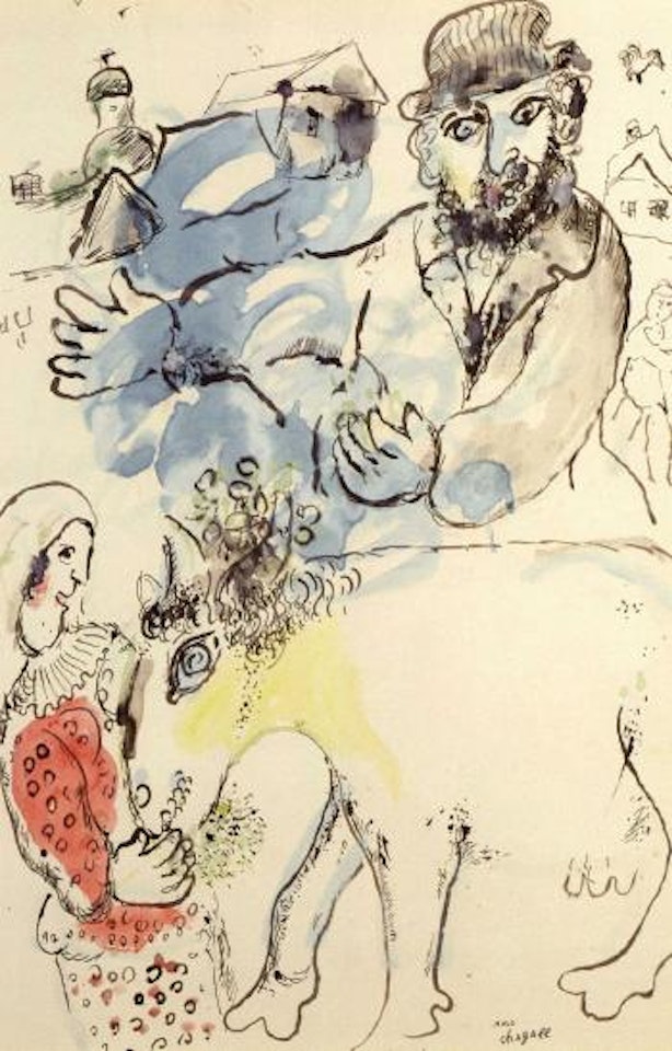 Les paysans by Marc Chagall