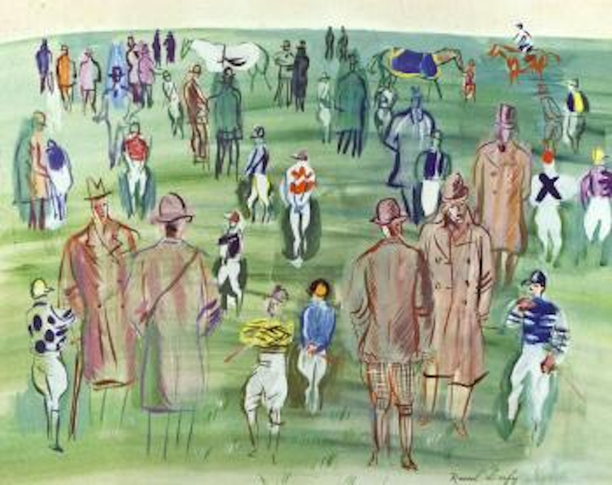 Proprietaires, entraineurs, jockeys by Raoul Dufy
