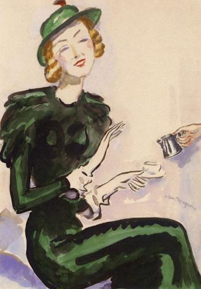 La femme a la robe verte by Kees van Dongen