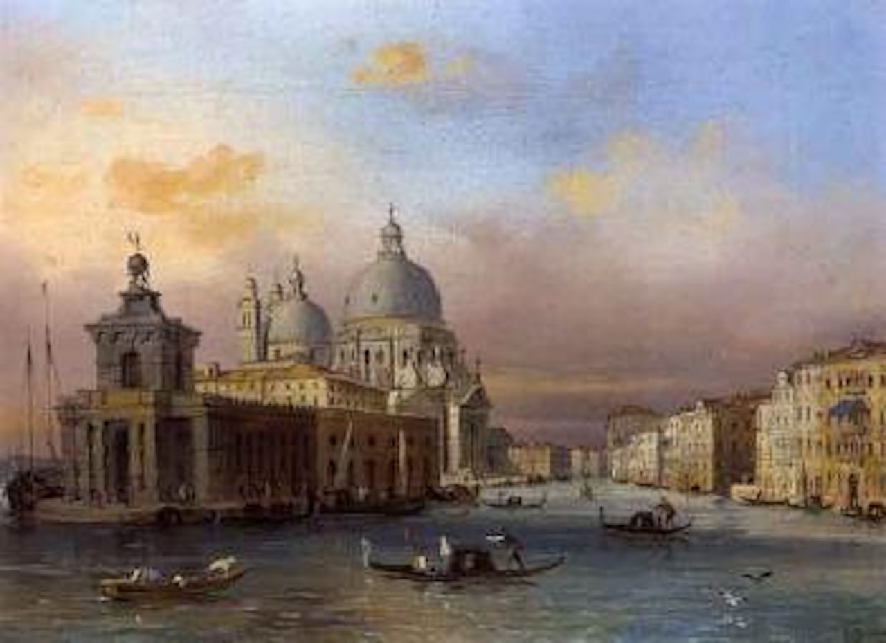 View of Grand Canal, Venice with the Doge Palace by Carlo Grubacs