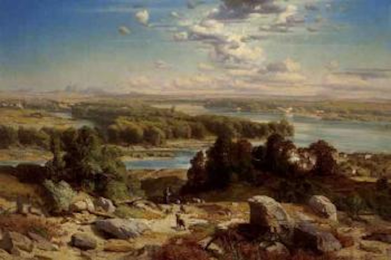 View of Norden over the Danube by Robert Russ