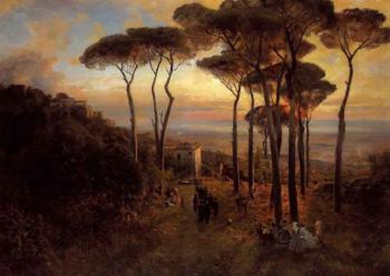 Summer evening by Oswald Achenbach