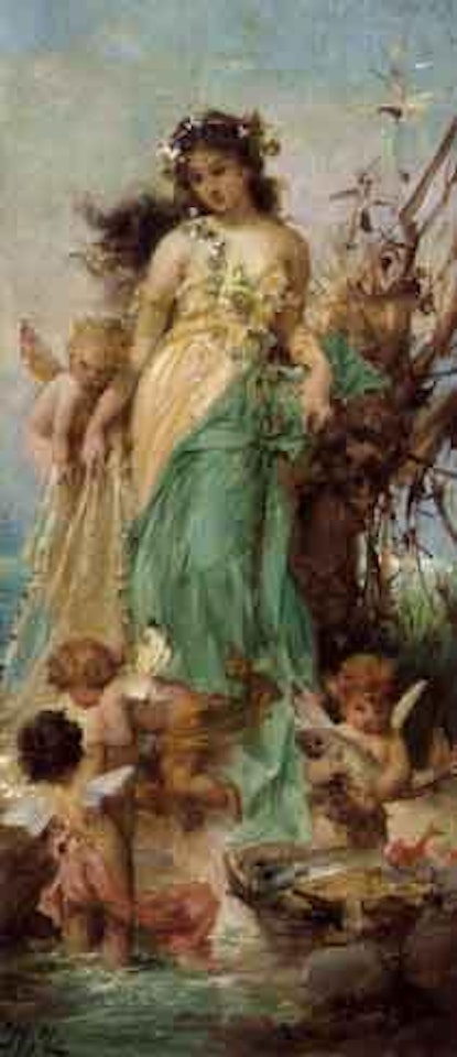 Gaben of the Waters. Gaben of the Earth by Hans Zatzka