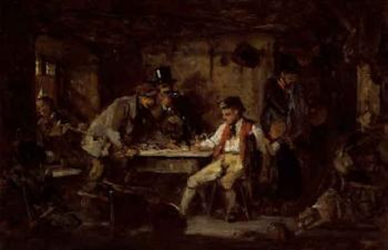 In the inn by Franz von Defregger