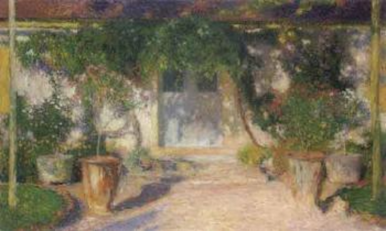 La terrasse ensoleillee by Henri Jean Guillaume Martin