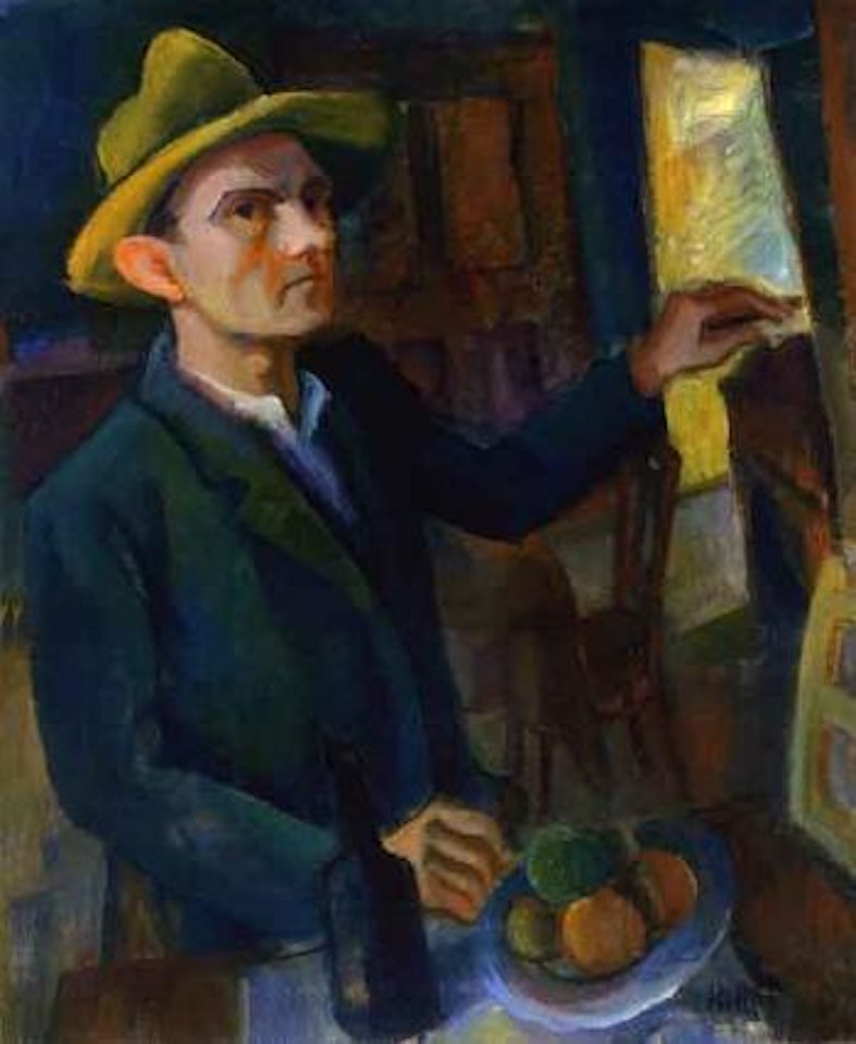 Man in a interior by János Kmetty