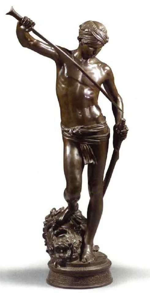 David after the fight by Marius Jean Antonin Mercie