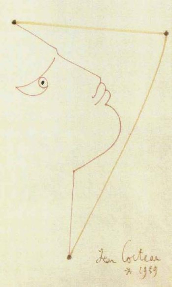 Profil et constellation by Jean Cocteau