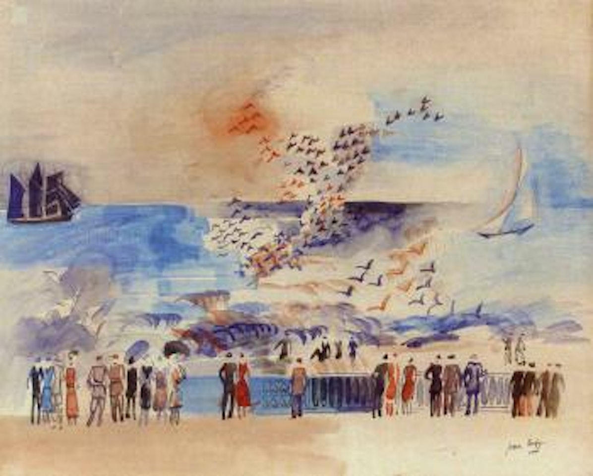 Au bord de la mer by Jean Dufy