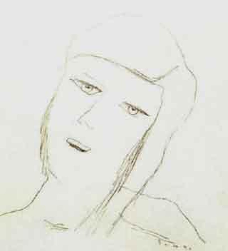 Tete de femme by Lucio Fontana