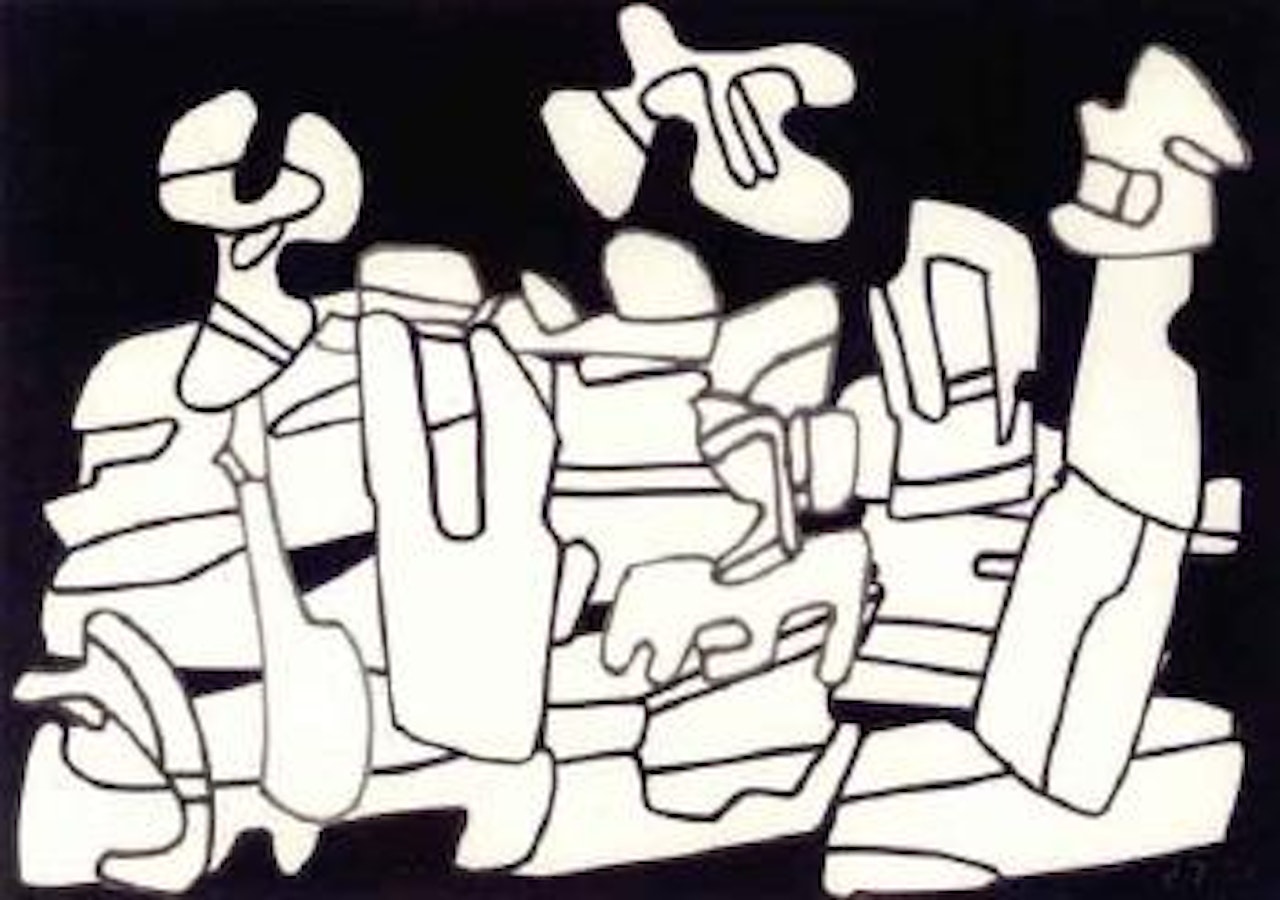 Paysage au nuage by Jean Dubuffet