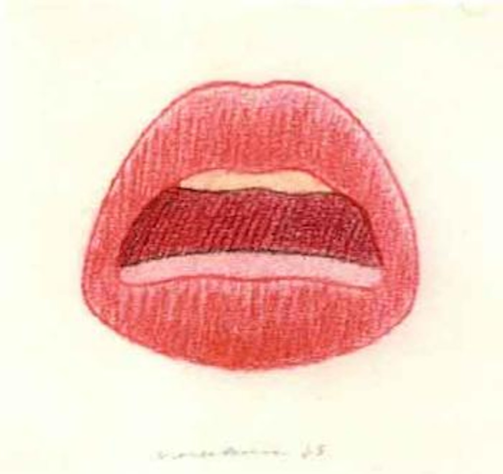 Study for stamped indelibly by Tom Wesselmann